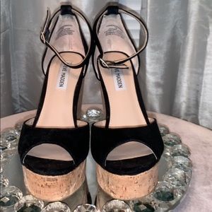 Black Steve Madden Wedges